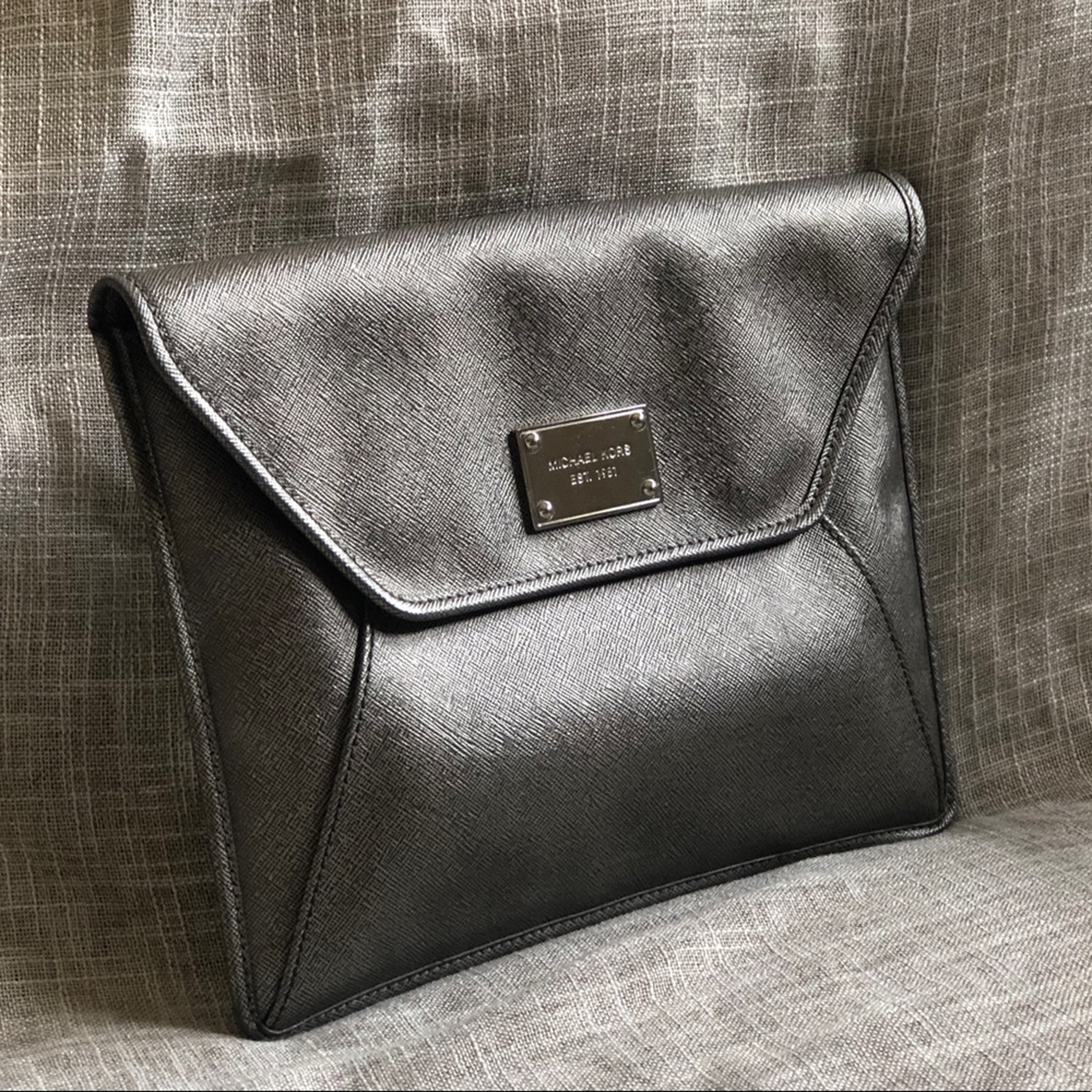 Michael Kors Metallic Envelope Clutch